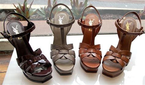 difference between ysl tribute and tribtoo|YSL tribtoo sandals.